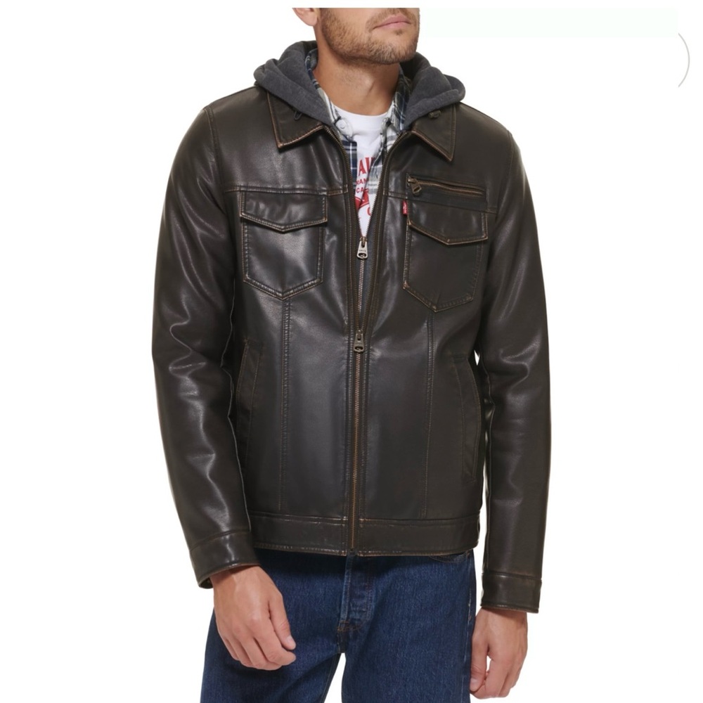 Levi's Dark Brown Leather Jacket